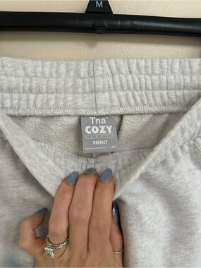 TNA Cozy Fleece joggers - Heather Gray | XS